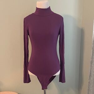 Chic Plum Long Sleeve Bodysuit